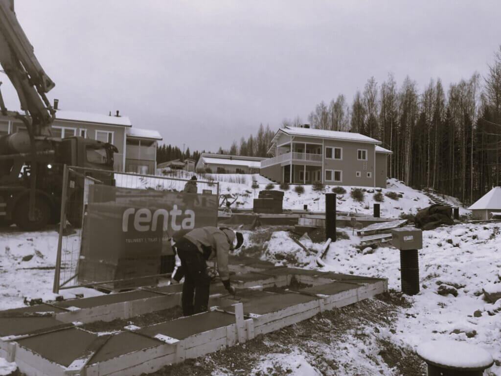 Anturoiden valua JWR-Talojen alkuvuosilta
